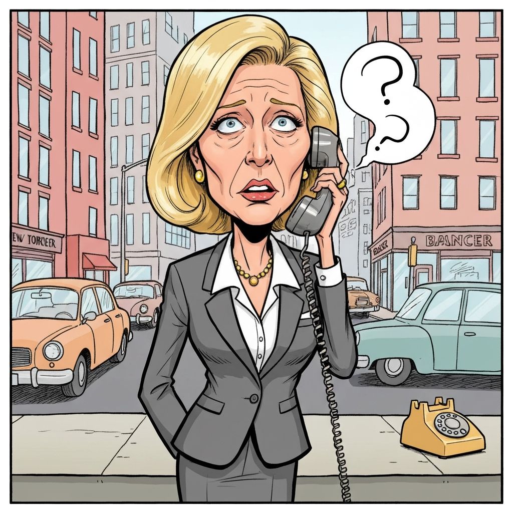 Susan on business call with confused expression